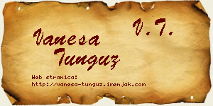 Vanesa Tunguz vizit kartica